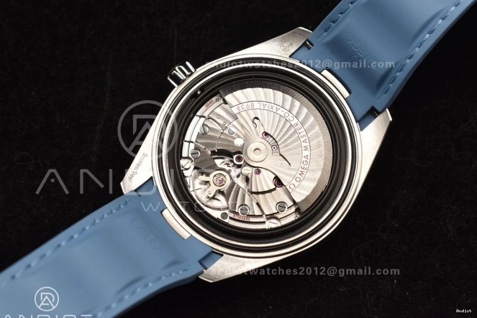 Best Strap 1:1 Summer VSF Clone A8938 Terra Rubber Aqua Worldtimer on Edition Super Blue Blue 43mm Dial GMT 0106